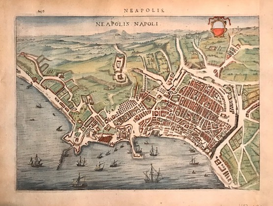 Hondius Jodocus (1563-1612) Neapolis. Napoli 1627 Leida